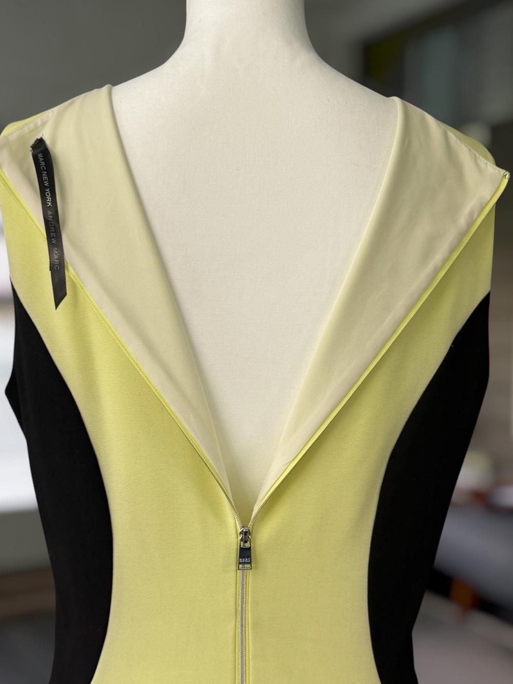 Marc NY Andrew Marc |Colorblock Sheath Dress |Size 12 |Slimming Fit - Picture 5 of 11